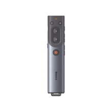 Bút trình chiếu Baseus Orange Dot AI Wireless Presenter (Red Laser)(Charging) Grey